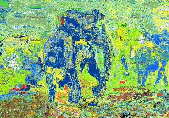 Blauer Elefant