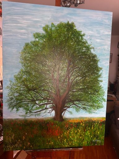 Baum mit Sommerwiese