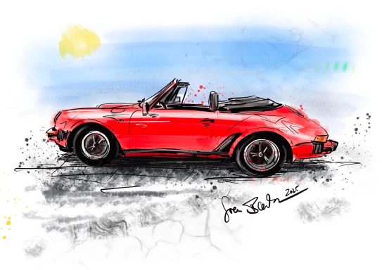 Porsche rot Cabrio